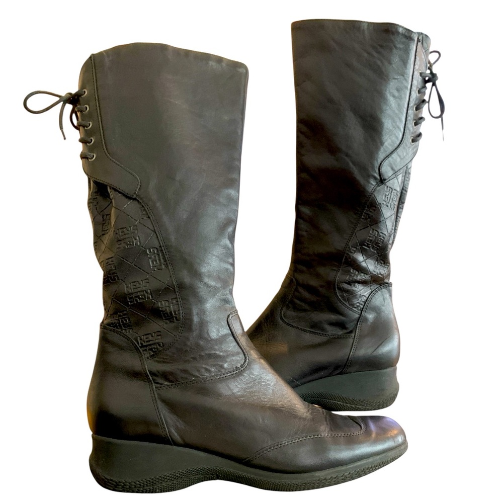 VERA Pelle Lace-Up Leather Boots